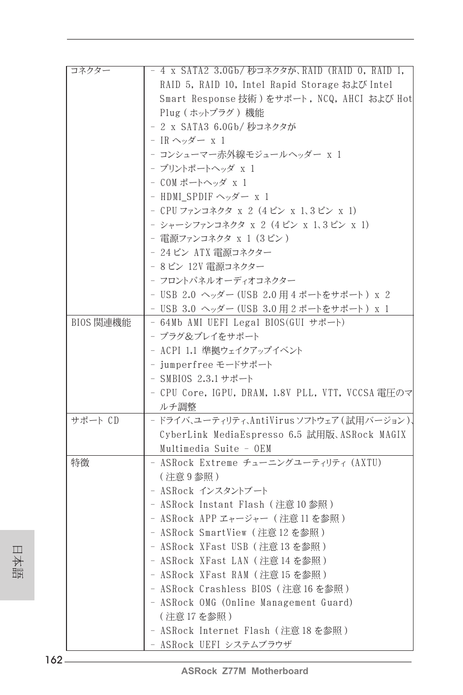 ASRock Z77M User Manual | Page 162 / 210