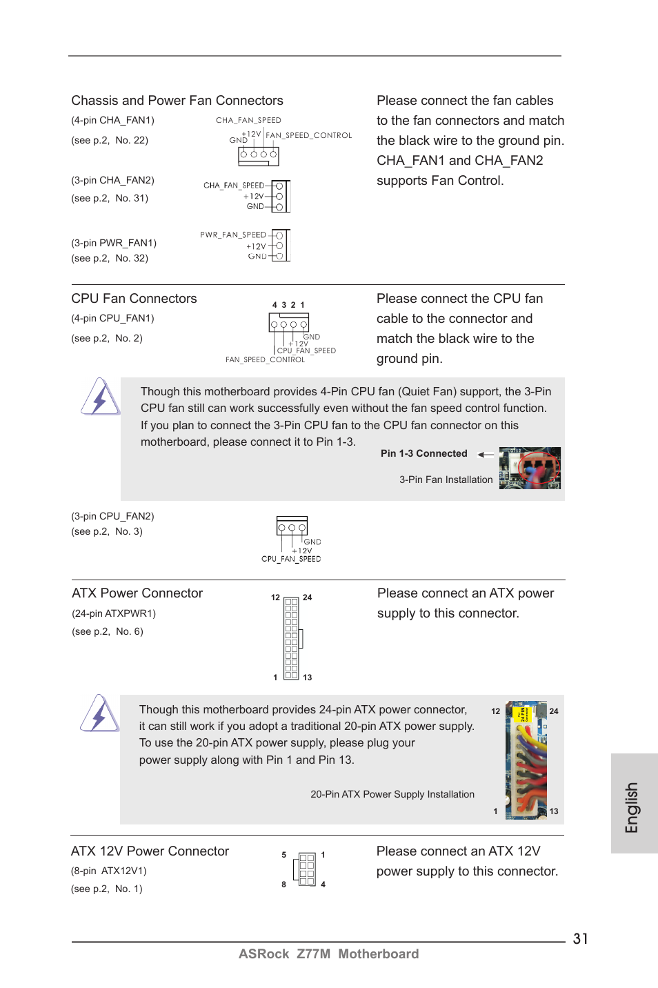English | ASRock Z77M User Manual | Page 31 / 210
