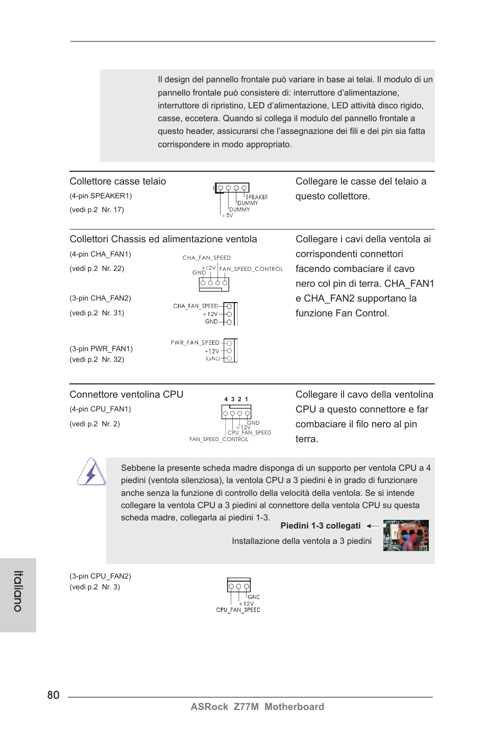 Italiano | ASRock Z77M User Manual | Page 80 / 210