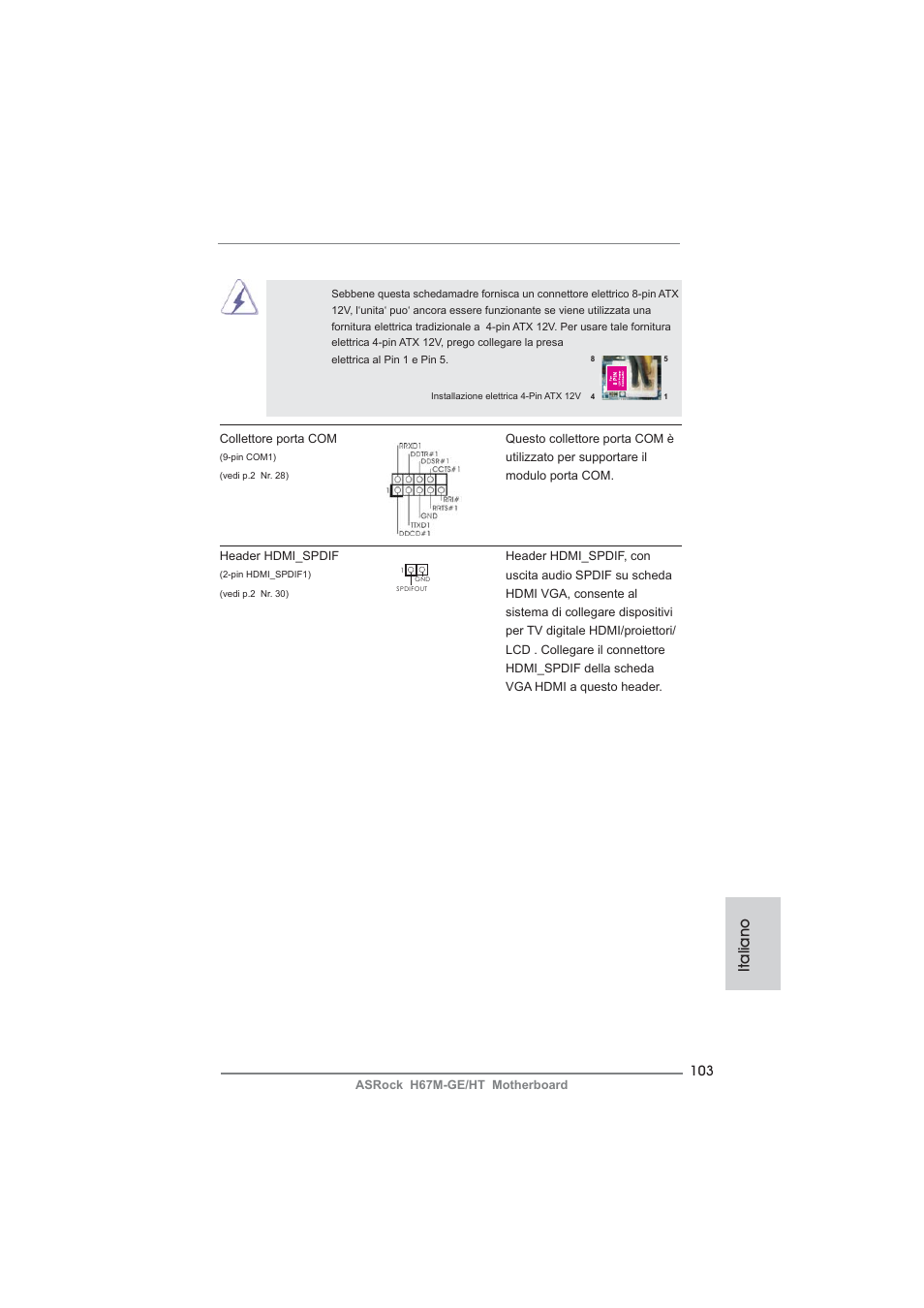 Italiano | ASRock H67M-GE__HT User Manual | Page 103 / 271
