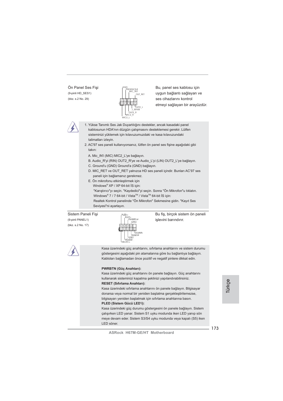 Türkçe | ASRock H67M-GE__HT User Manual | Page 173 / 271