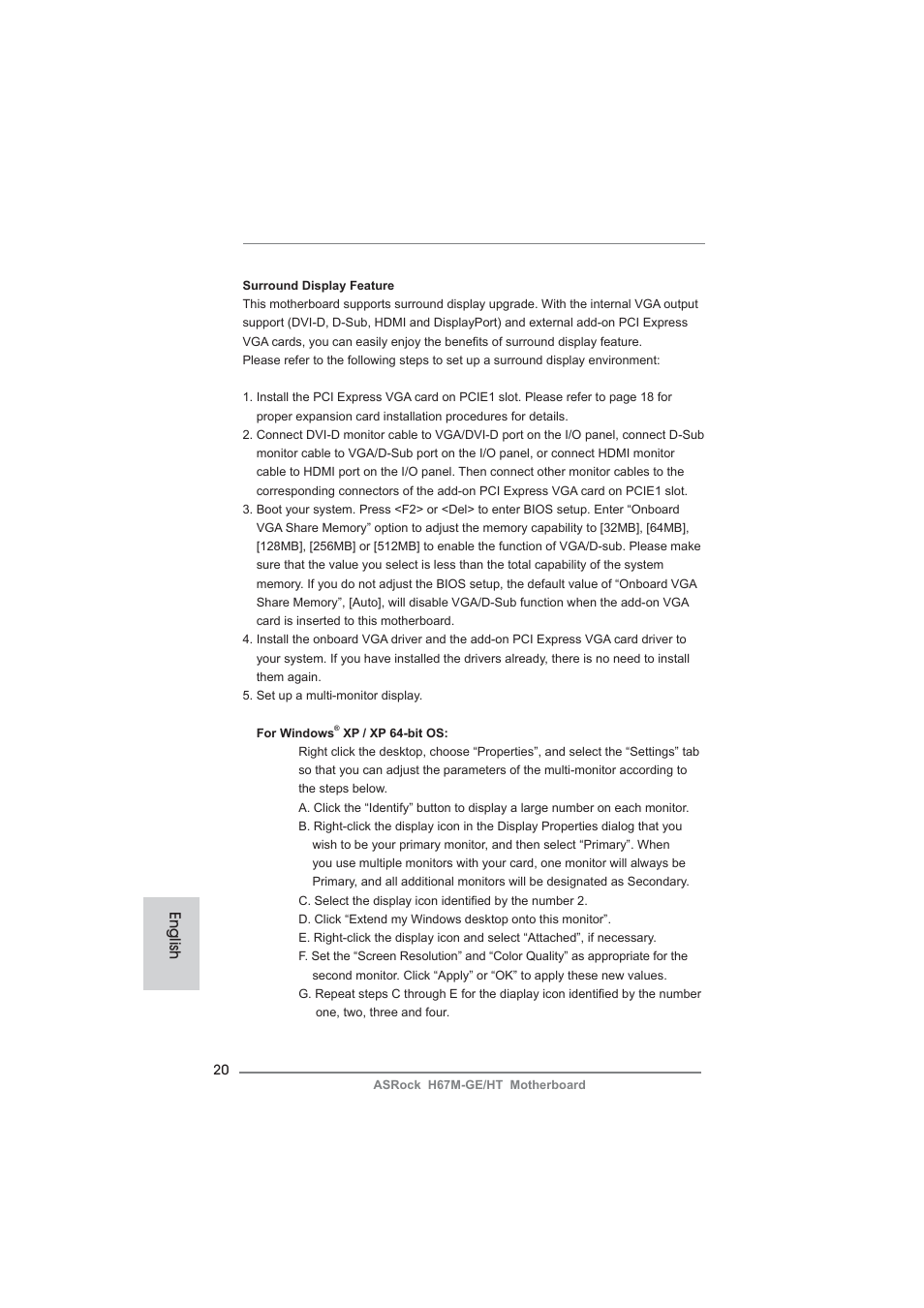 English | ASRock H67M-GE__HT User Manual | Page 20 / 271