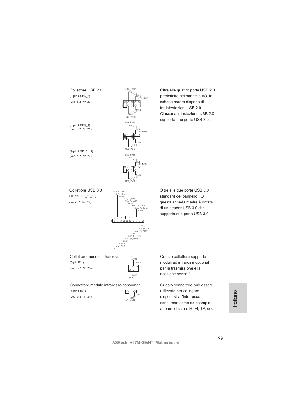 Italiano | ASRock H67M-GE__HT User Manual | Page 99 / 271