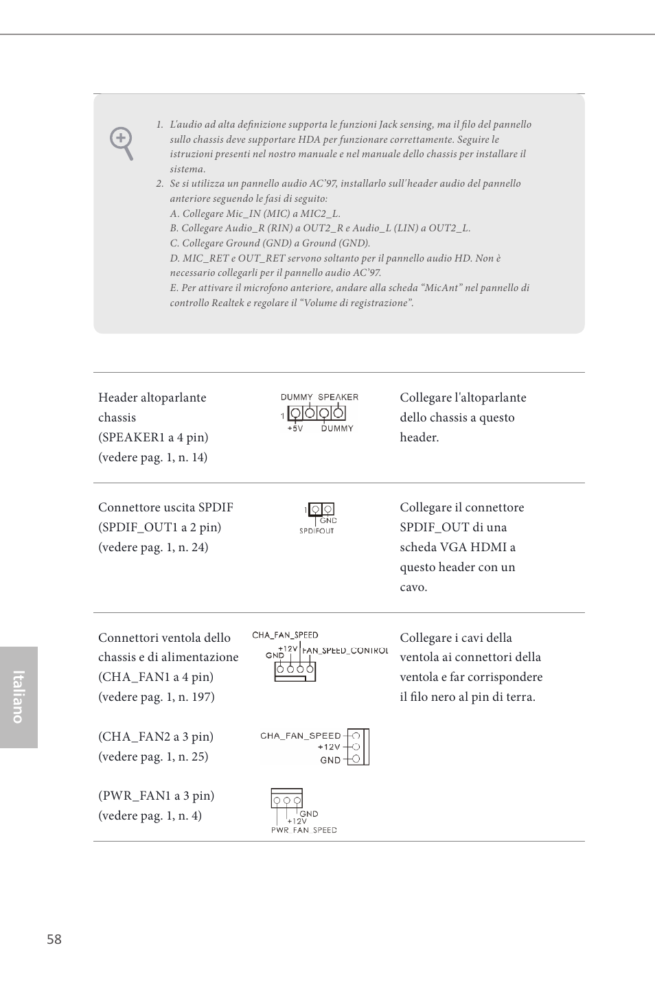 Italiano | ASRock H81M User Manual | Page 60 / 163