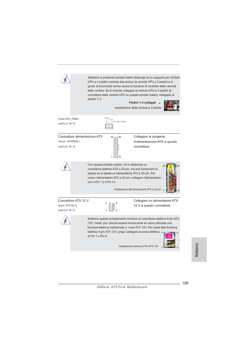Italiano | ASRock A75 Pro4 User Manual | Page 109 / 282