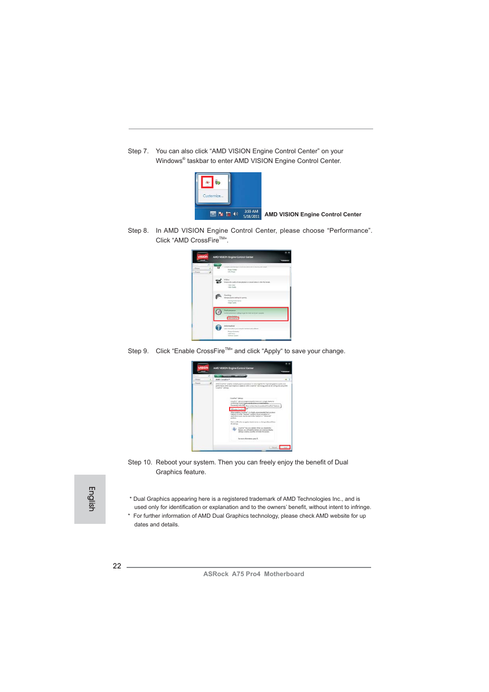 English | ASRock A75 Pro4 User Manual | Page 22 / 282