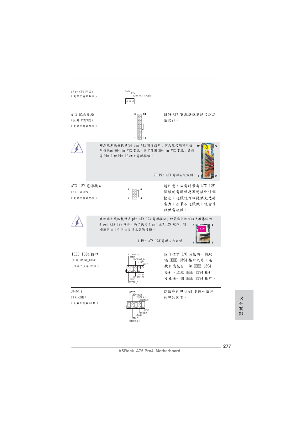 繁體中文 | ASRock A75 Pro4 User Manual | Page 277 / 282