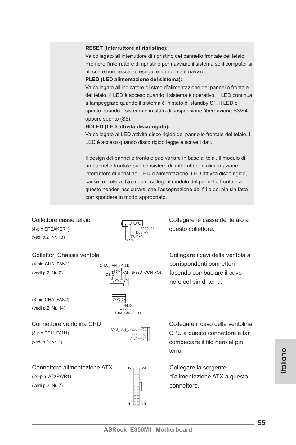 Italiano | ASRock E350M1 User Manual | Page 55 / 144