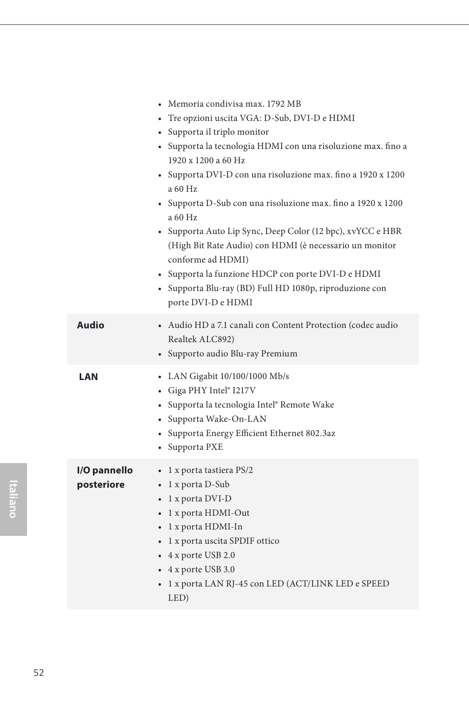 Italiano | ASRock Z87 Pro4 User Manual | Page 54 / 163