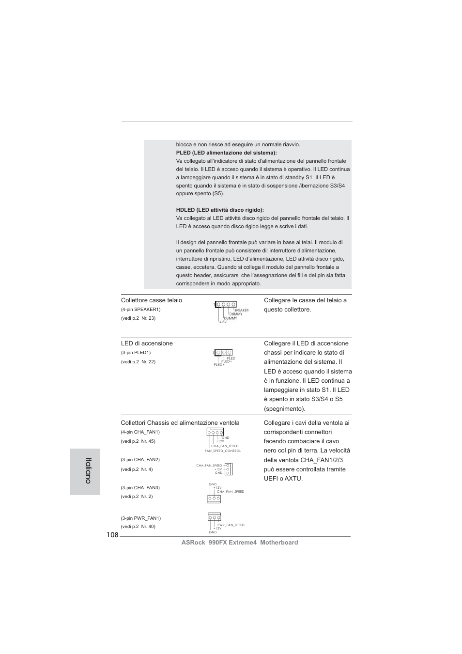 Italiano | ASRock 990FX Extreme4 User Manual | Page 108 / 281