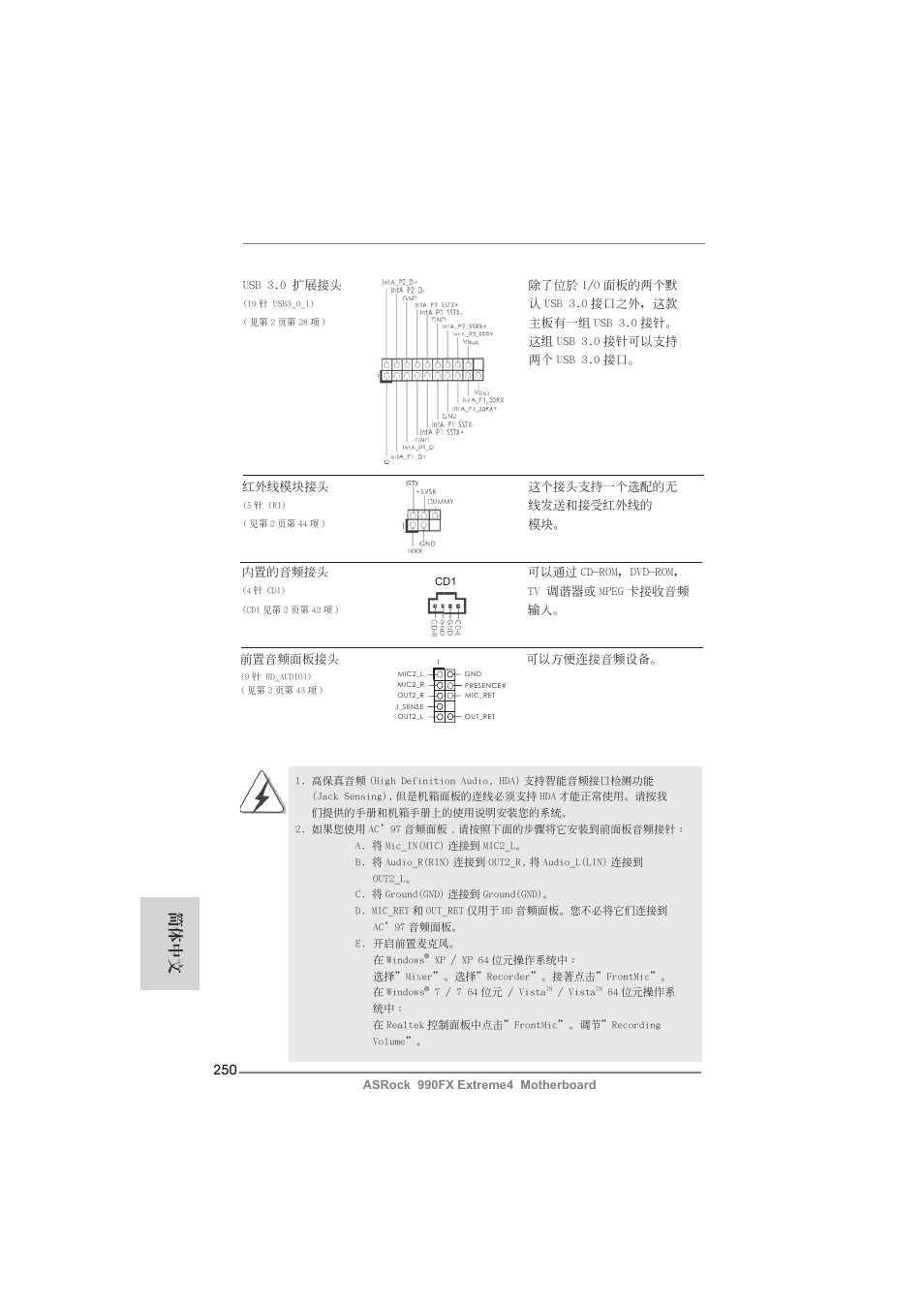 簡體中文 | ASRock 990FX Extreme4 User Manual | Page 250 / 281