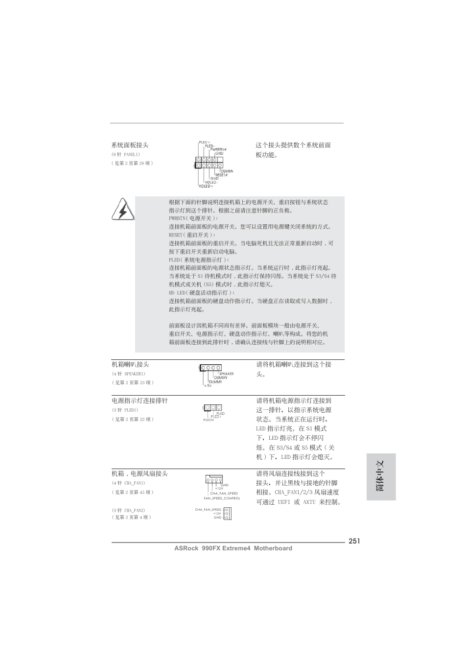 簡體中文 | ASRock 990FX Extreme4 User Manual | Page 251 / 281