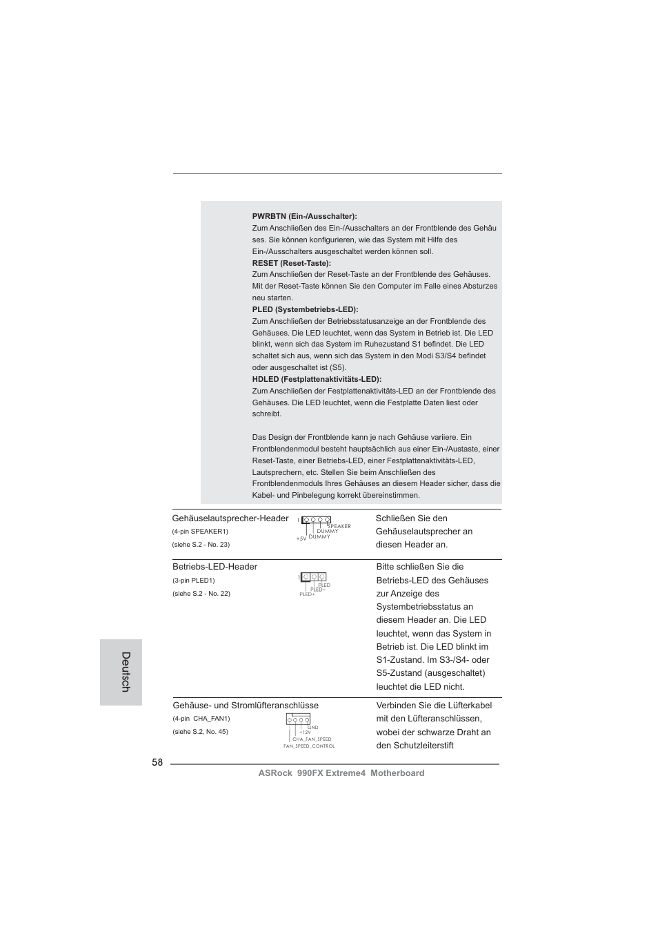 Deutsch | ASRock 990FX Extreme4 User Manual | Page 58 / 281