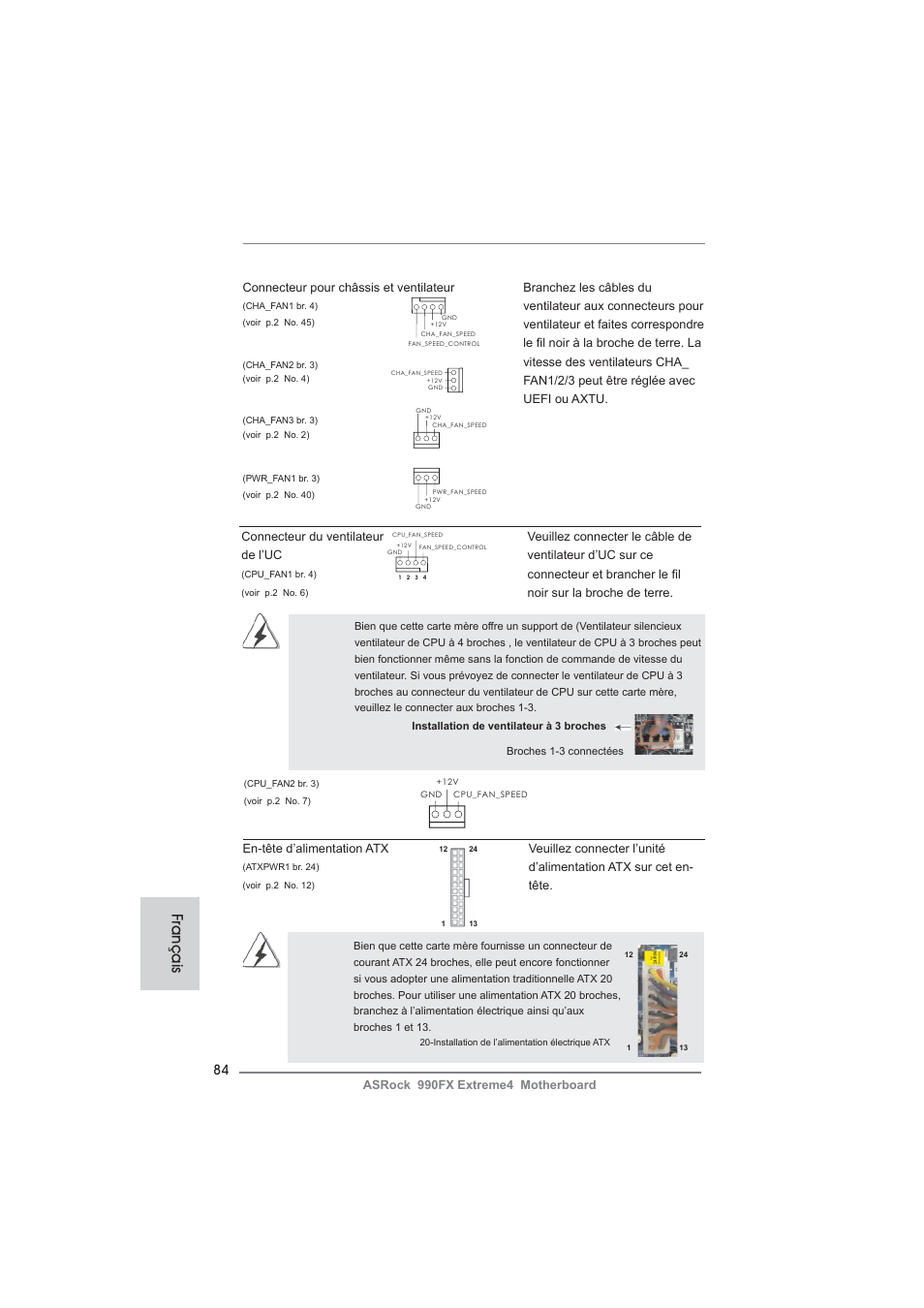 Français | ASRock 990FX Extreme4 User Manual | Page 84 / 281