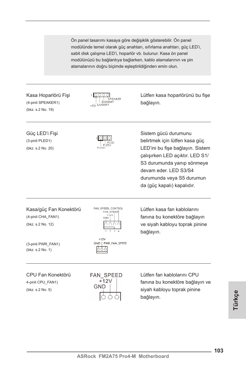 Türkçe | ASRock FM2A75 Pro4-M User Manual | Page 103 / 164