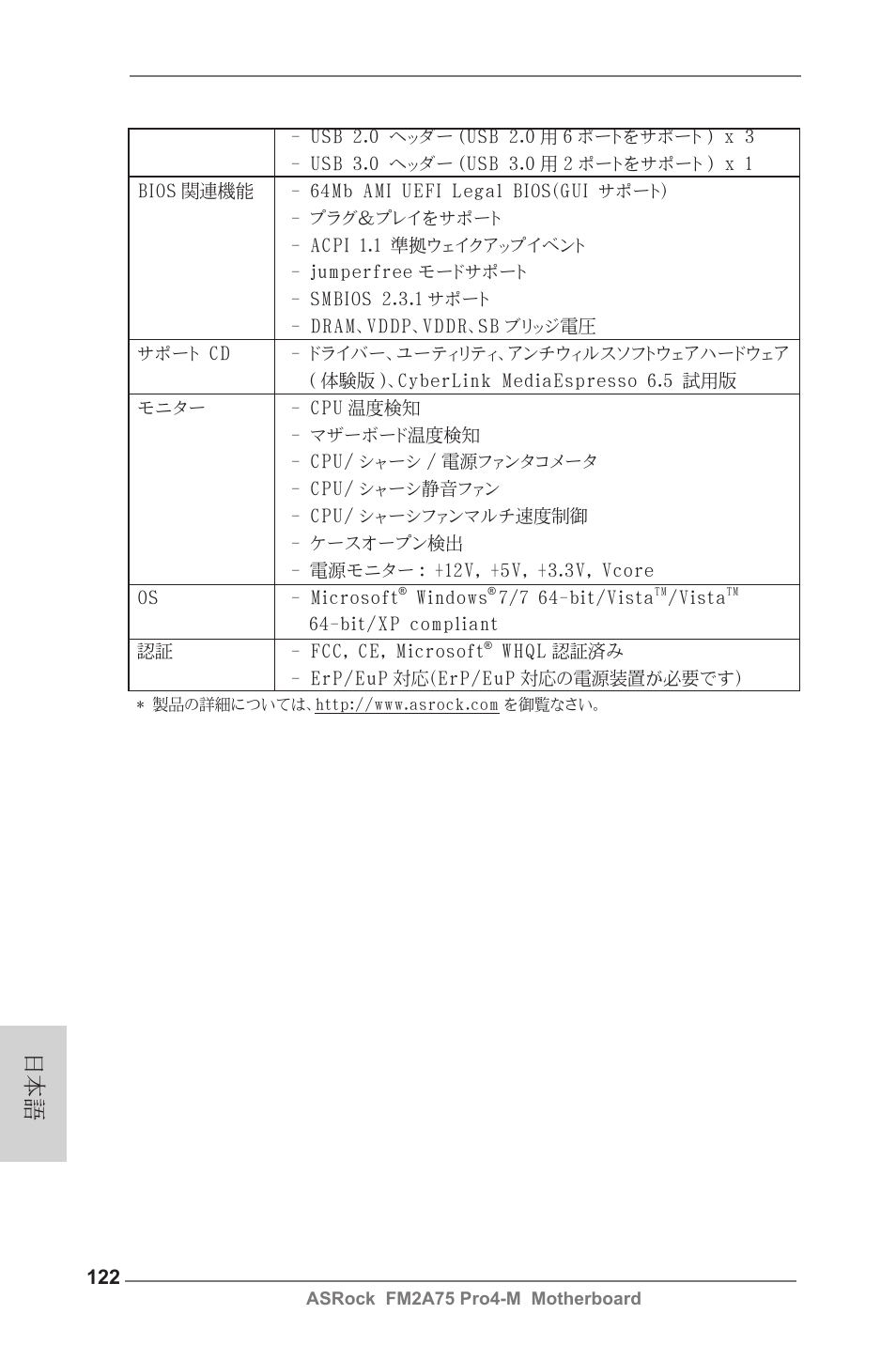 ASRock FM2A75 Pro4-M User Manual | Page 122 / 164