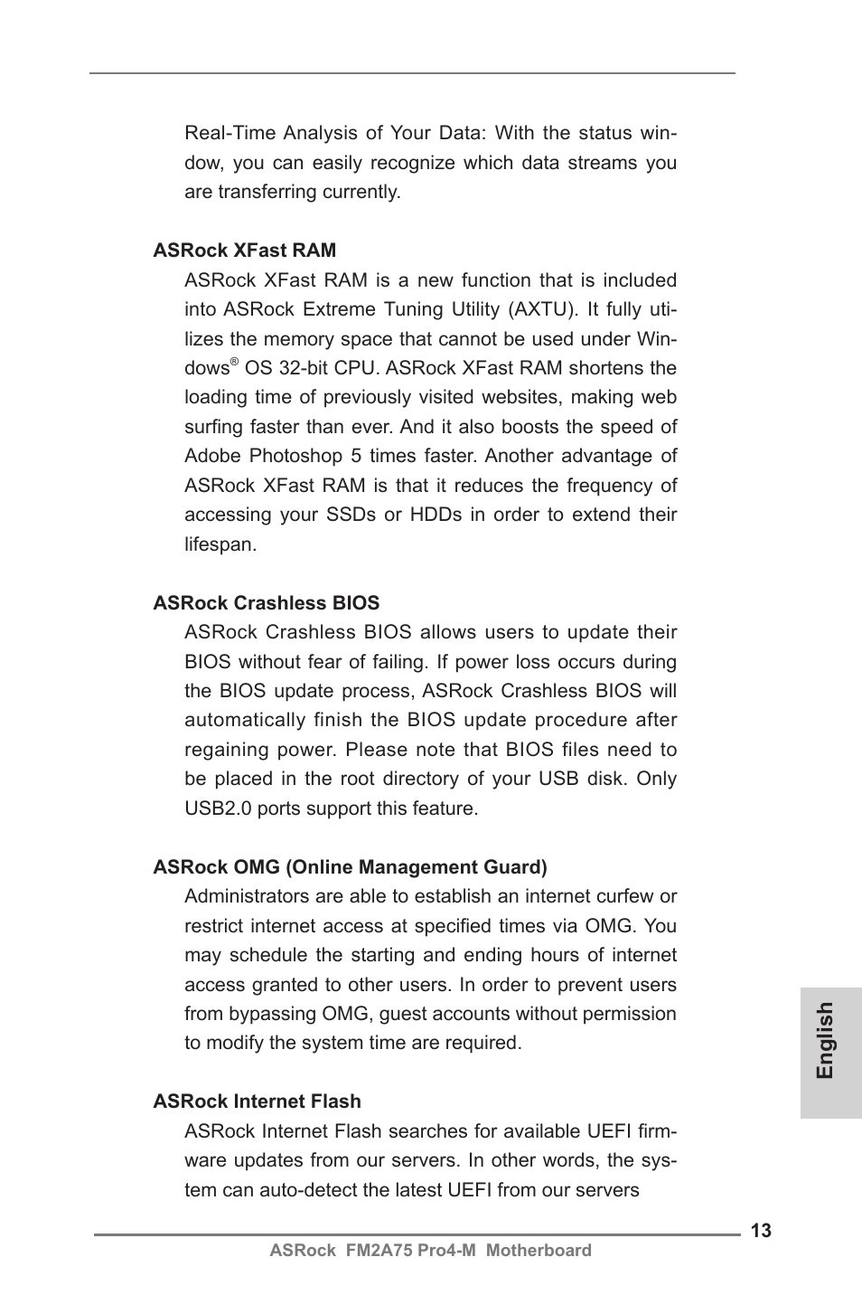 English | ASRock FM2A75 Pro4-M User Manual | Page 13 / 164