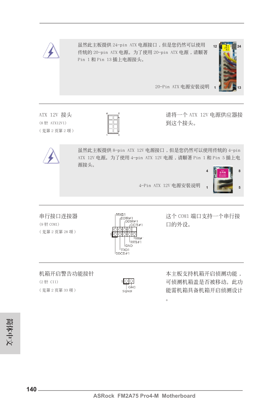 簡體中文 | ASRock FM2A75 Pro4-M User Manual | Page 140 / 164