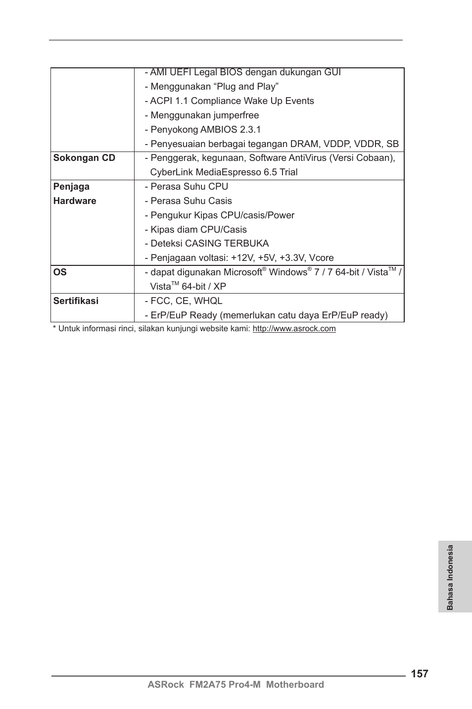 ASRock FM2A75 Pro4-M User Manual | Page 157 / 164