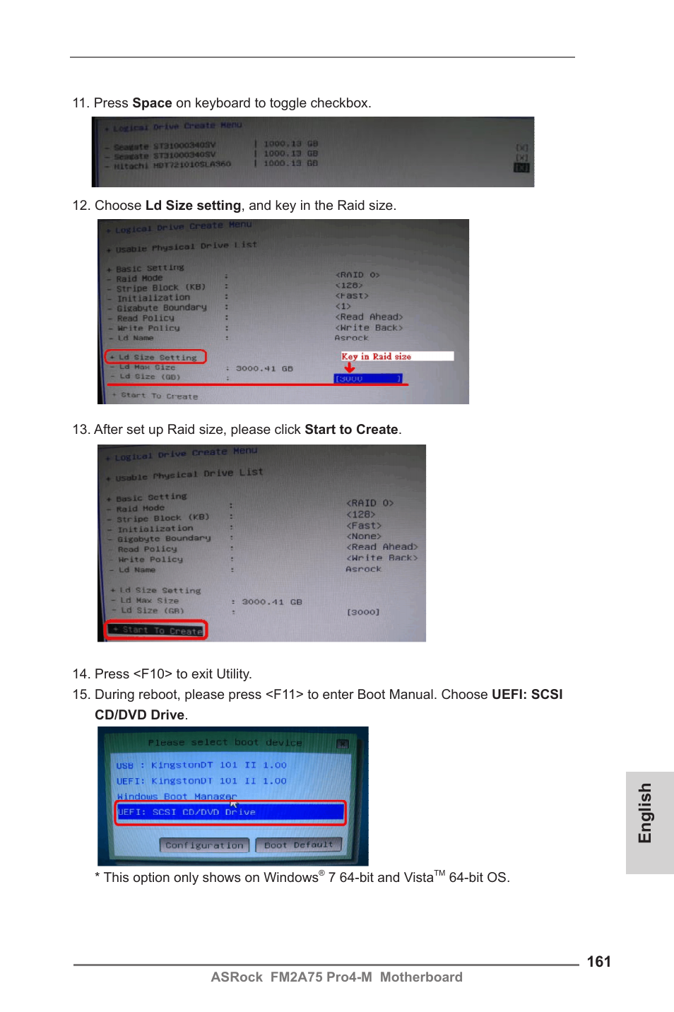 English | ASRock FM2A75 Pro4-M User Manual | Page 161 / 164