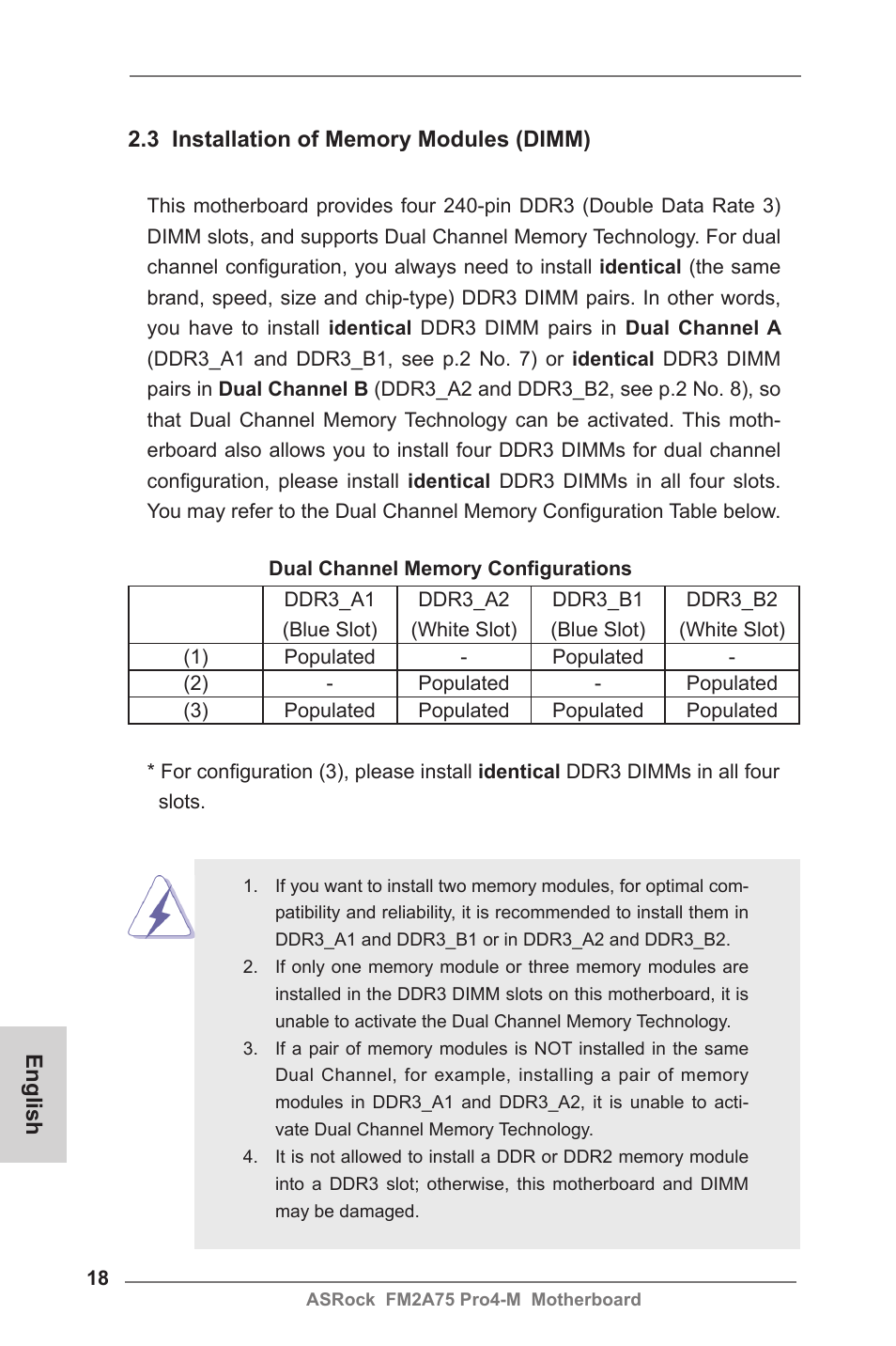 ASRock FM2A75 Pro4-M User Manual | Page 18 / 164