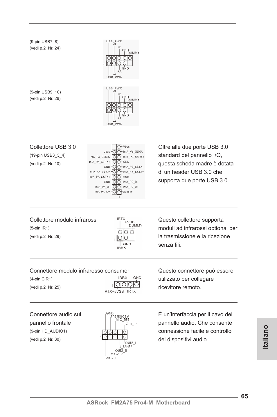 Italiano | ASRock FM2A75 Pro4-M User Manual | Page 65 / 164