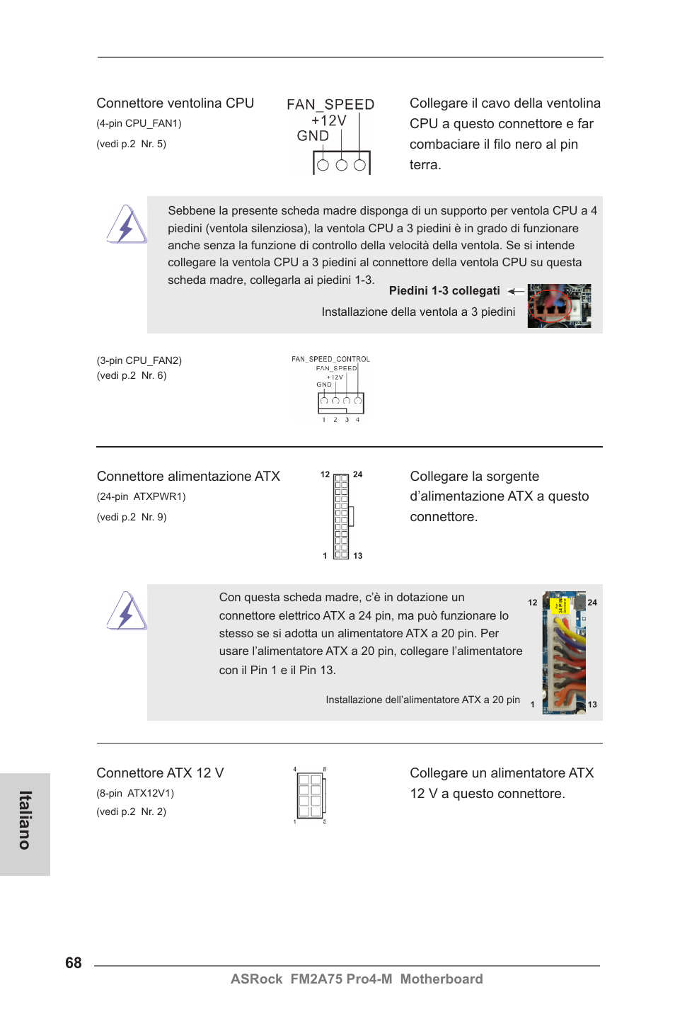 Italiano | ASRock FM2A75 Pro4-M User Manual | Page 68 / 164
