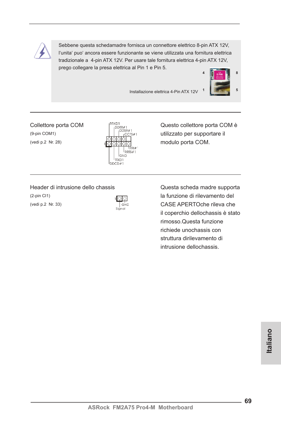 Italiano | ASRock FM2A75 Pro4-M User Manual | Page 69 / 164
