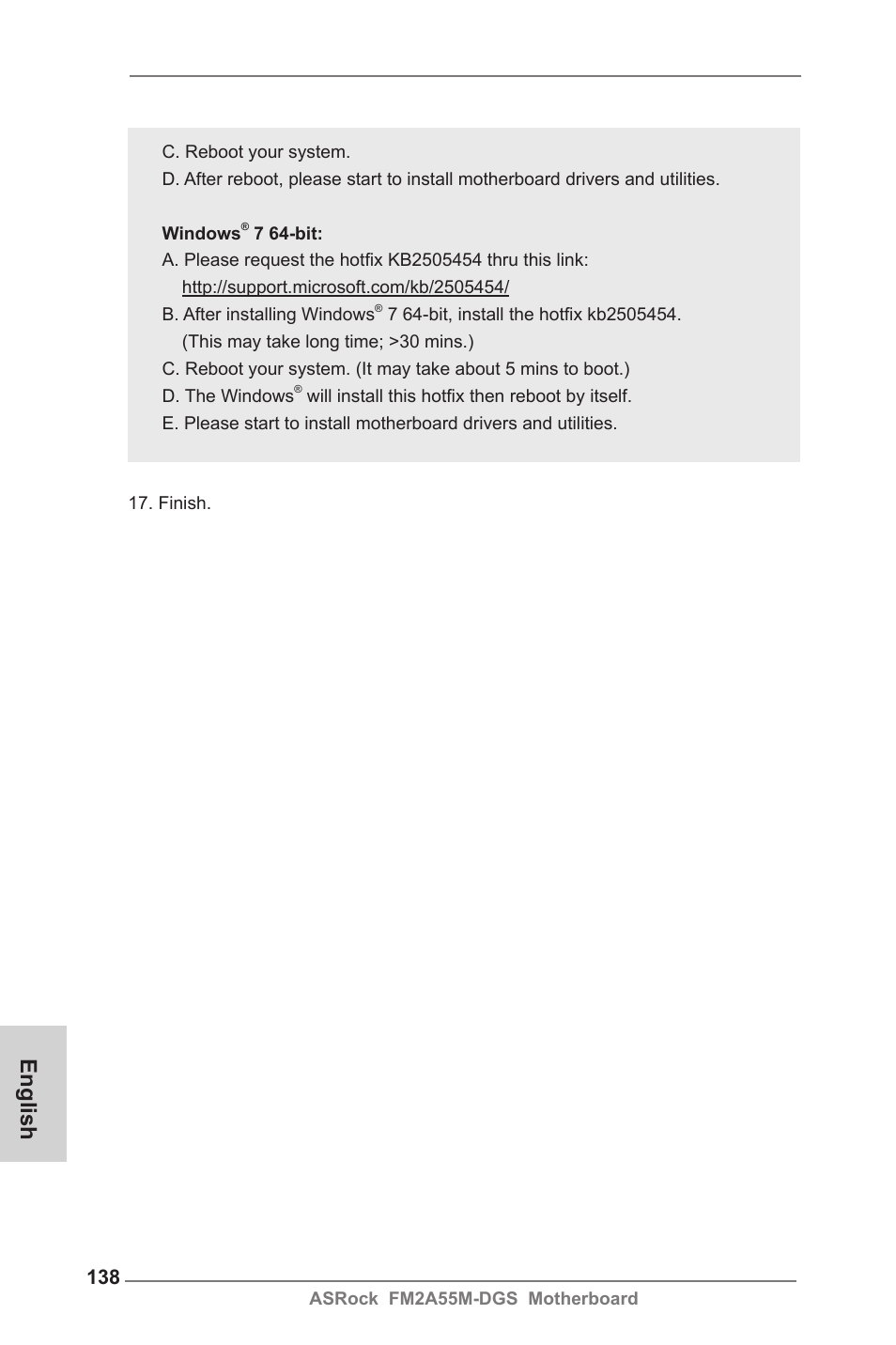 English | ASRock FM2A55M-DGS User Manual | Page 138 / 138