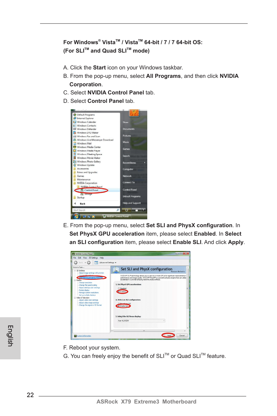 English | ASRock X79 Extreme3 User Manual | Page 22 / 204