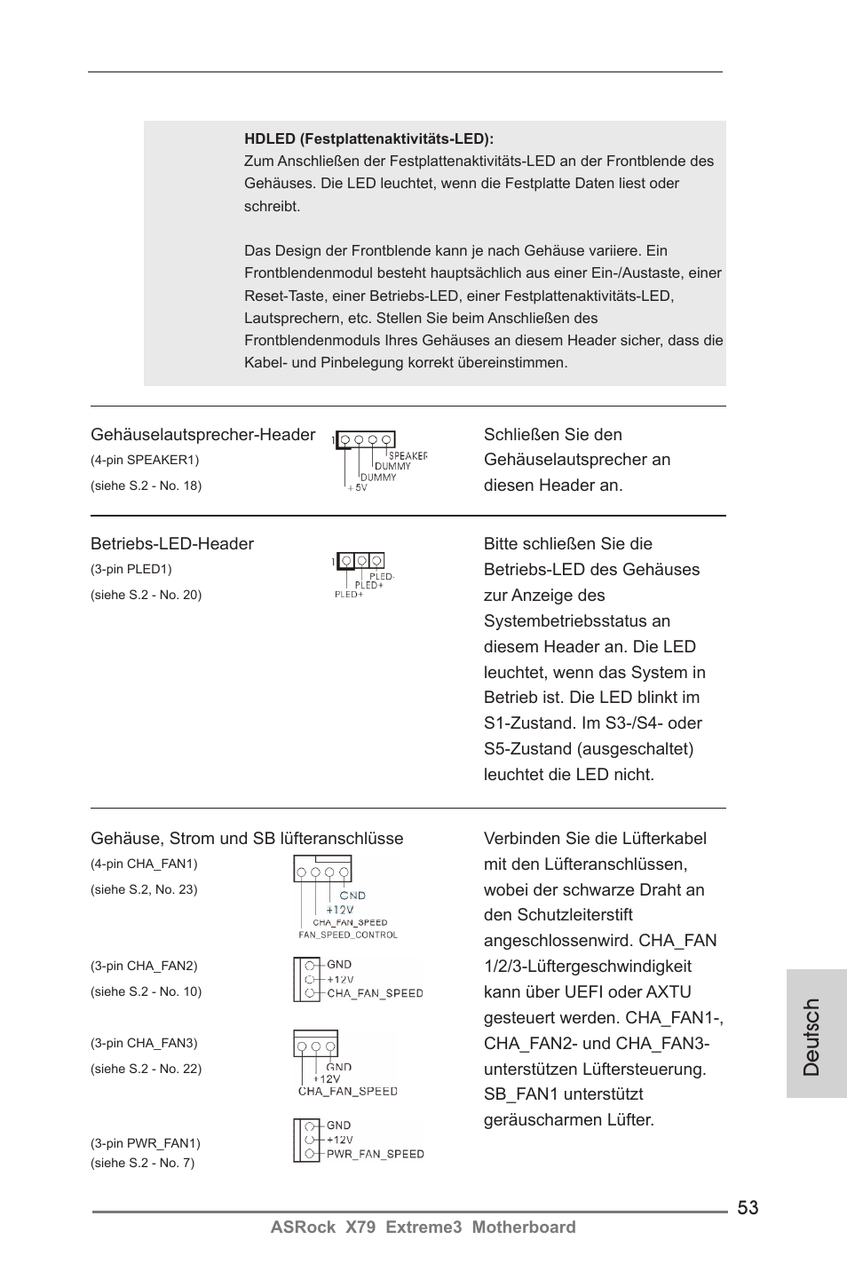 Deutsch | ASRock X79 Extreme3 User Manual | Page 53 / 204