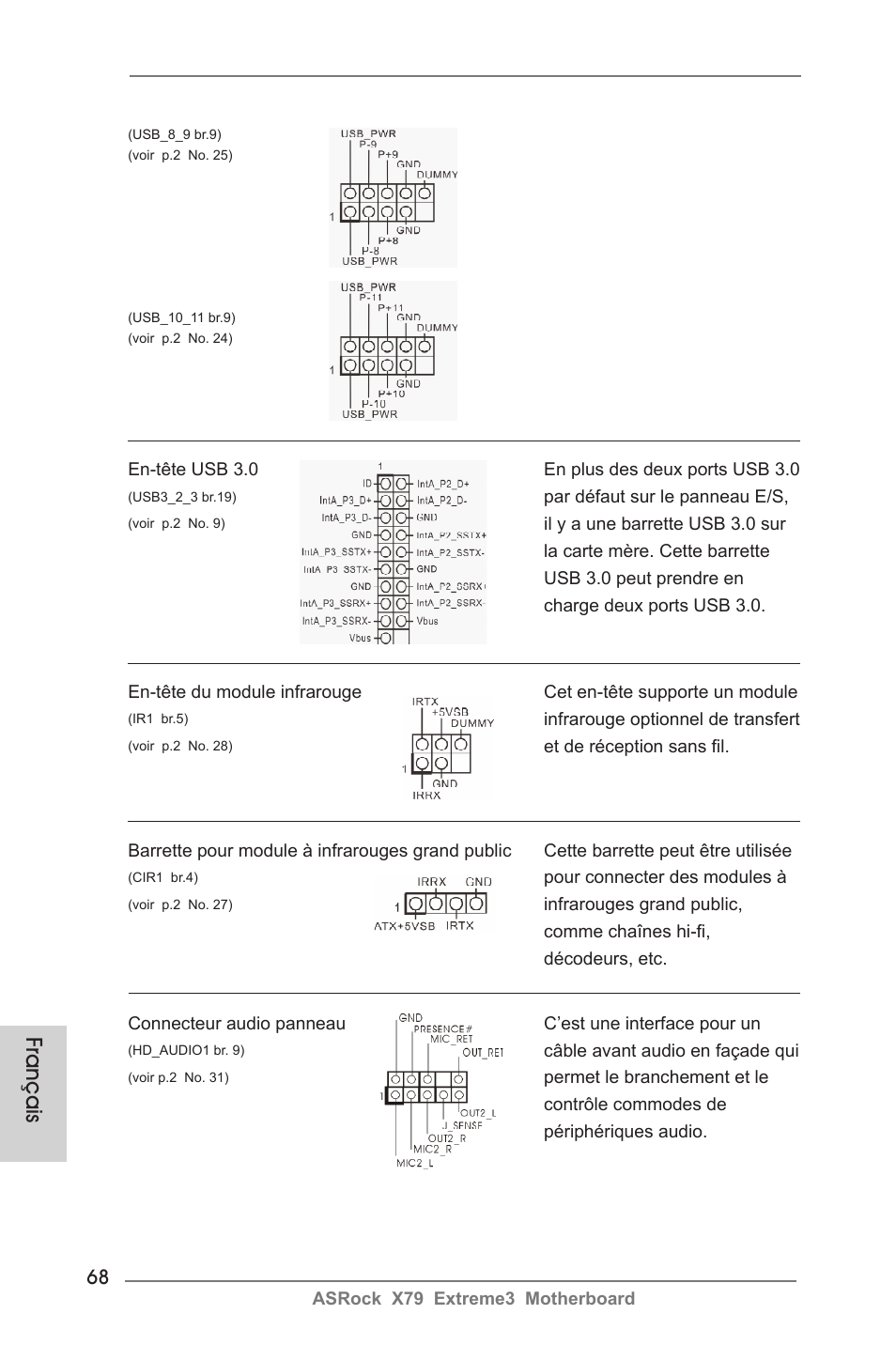 Français | ASRock X79 Extreme3 User Manual | Page 68 / 204
