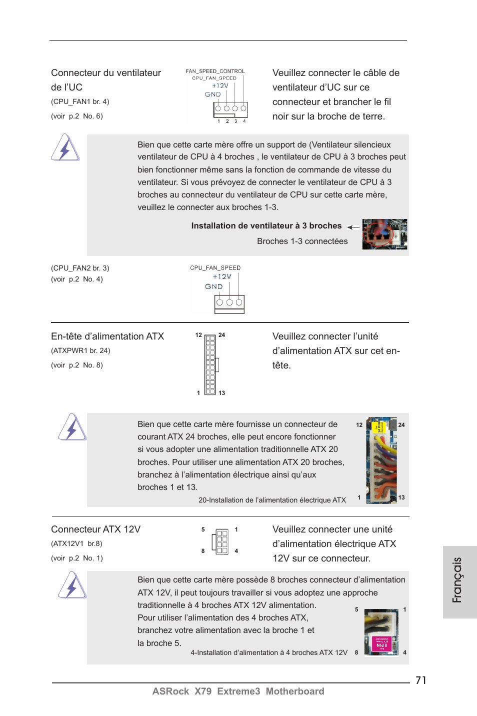 Français | ASRock X79 Extreme3 User Manual | Page 71 / 204