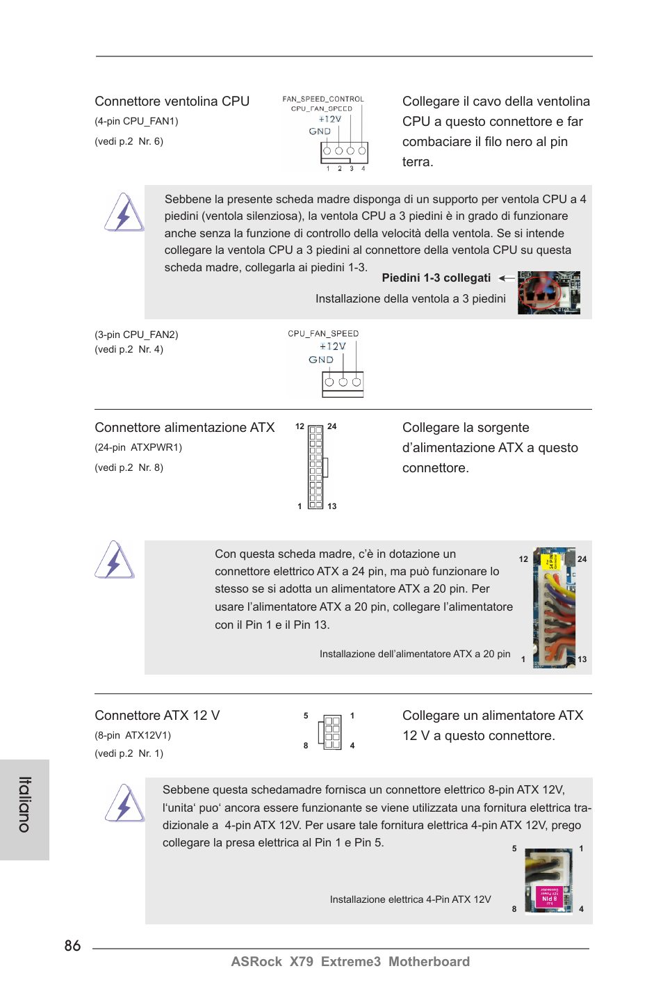 Italiano | ASRock X79 Extreme3 User Manual | Page 86 / 204