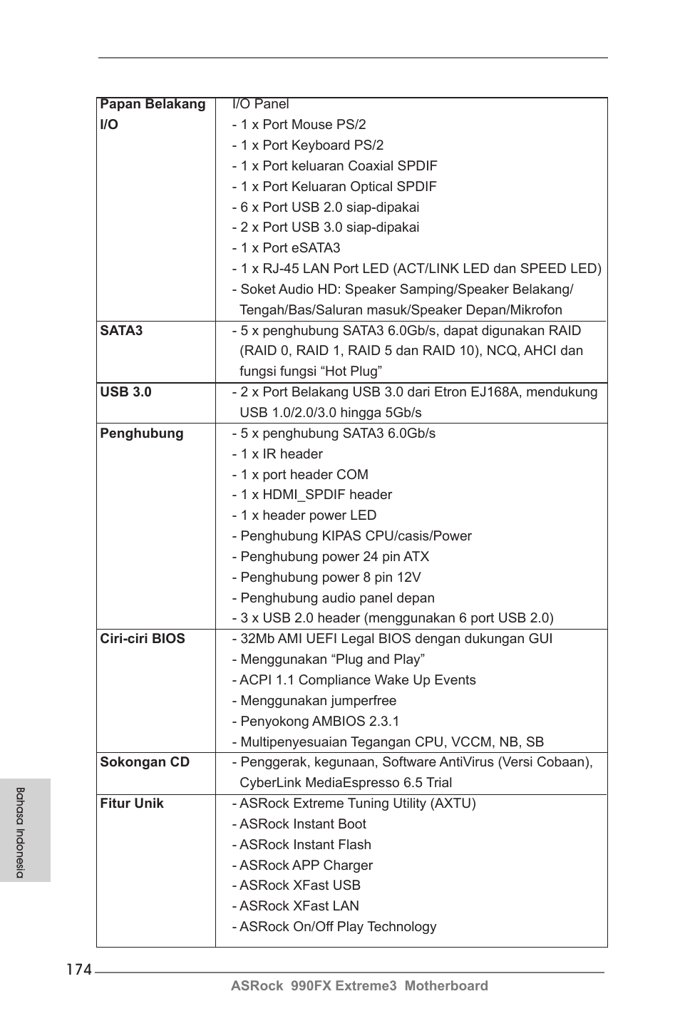 ASRock 990FX Extreme3 User Manual | Page 174 / 182