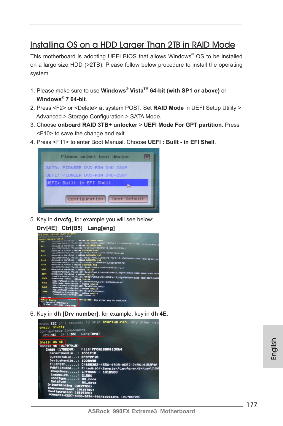 English | ASRock 990FX Extreme3 User Manual | Page 177 / 182