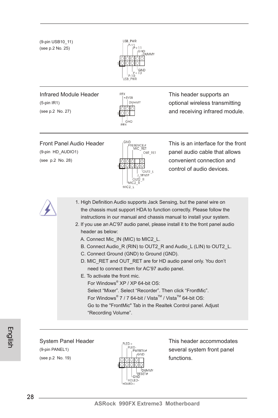 English | ASRock 990FX Extreme3 User Manual | Page 28 / 182