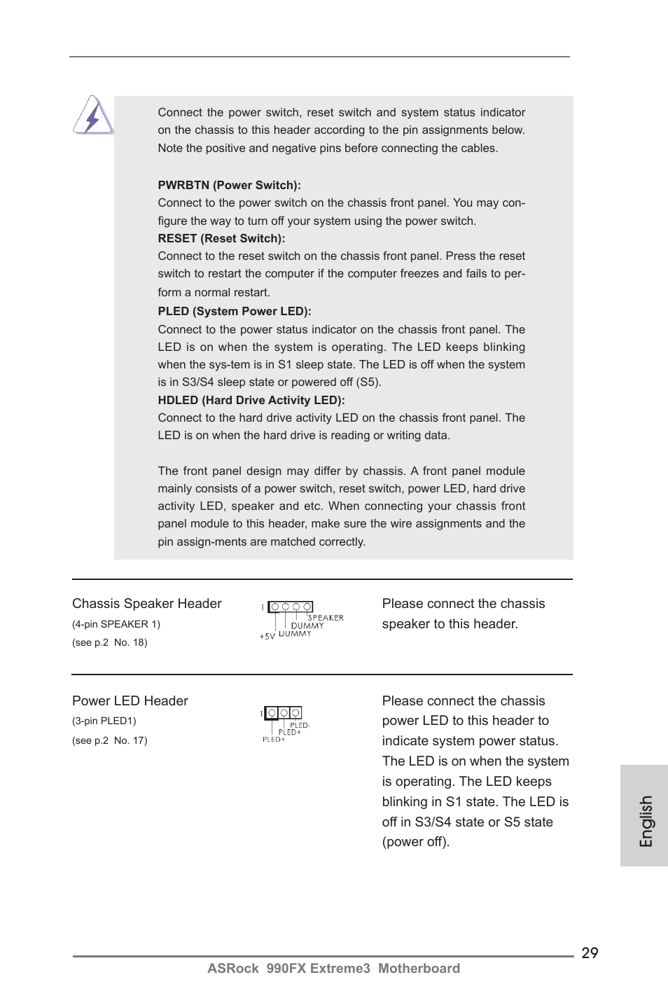 English | ASRock 990FX Extreme3 User Manual | Page 29 / 182