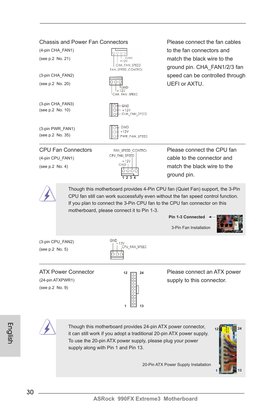 English | ASRock 990FX Extreme3 User Manual | Page 30 / 182