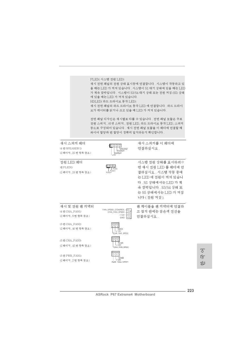 한 국 어 | ASRock P67 Extreme4 User Manual | Page 223 / 304