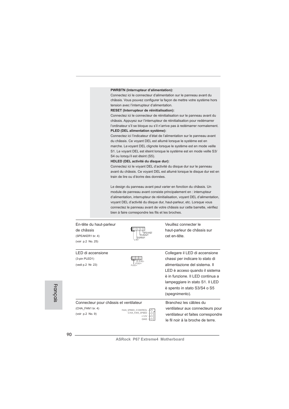 Français | ASRock P67 Extreme4 User Manual | Page 90 / 304