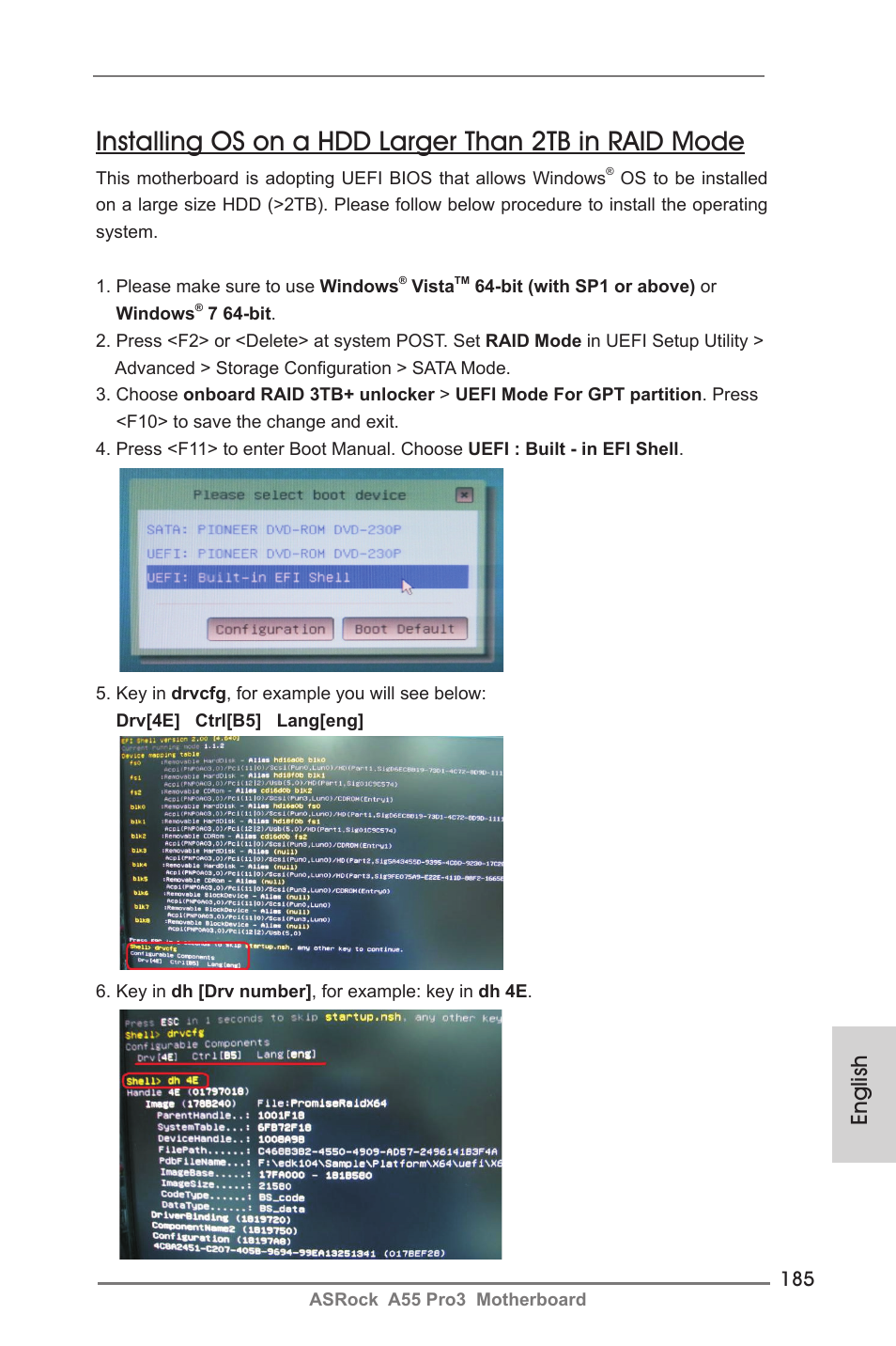 English | ASRock A55 Pro3 User Manual | Page 185 / 190