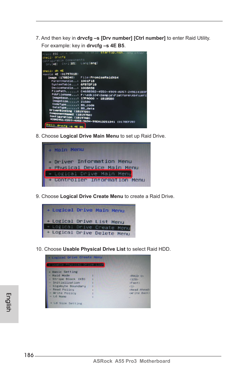 English | ASRock A55 Pro3 User Manual | Page 186 / 190