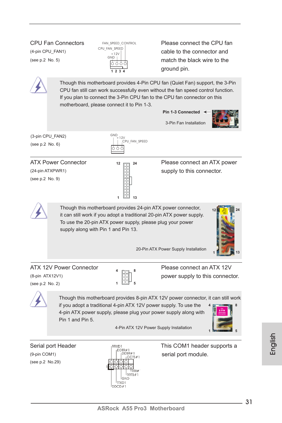English | ASRock A55 Pro3 User Manual | Page 31 / 190