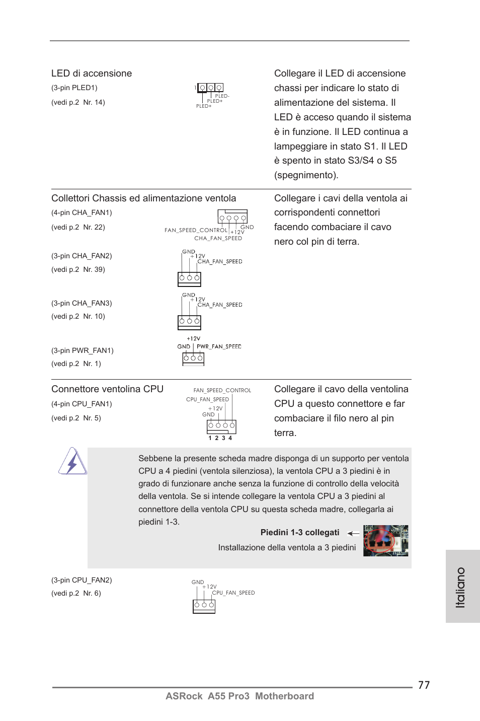 Italiano | ASRock A55 Pro3 User Manual | Page 77 / 190