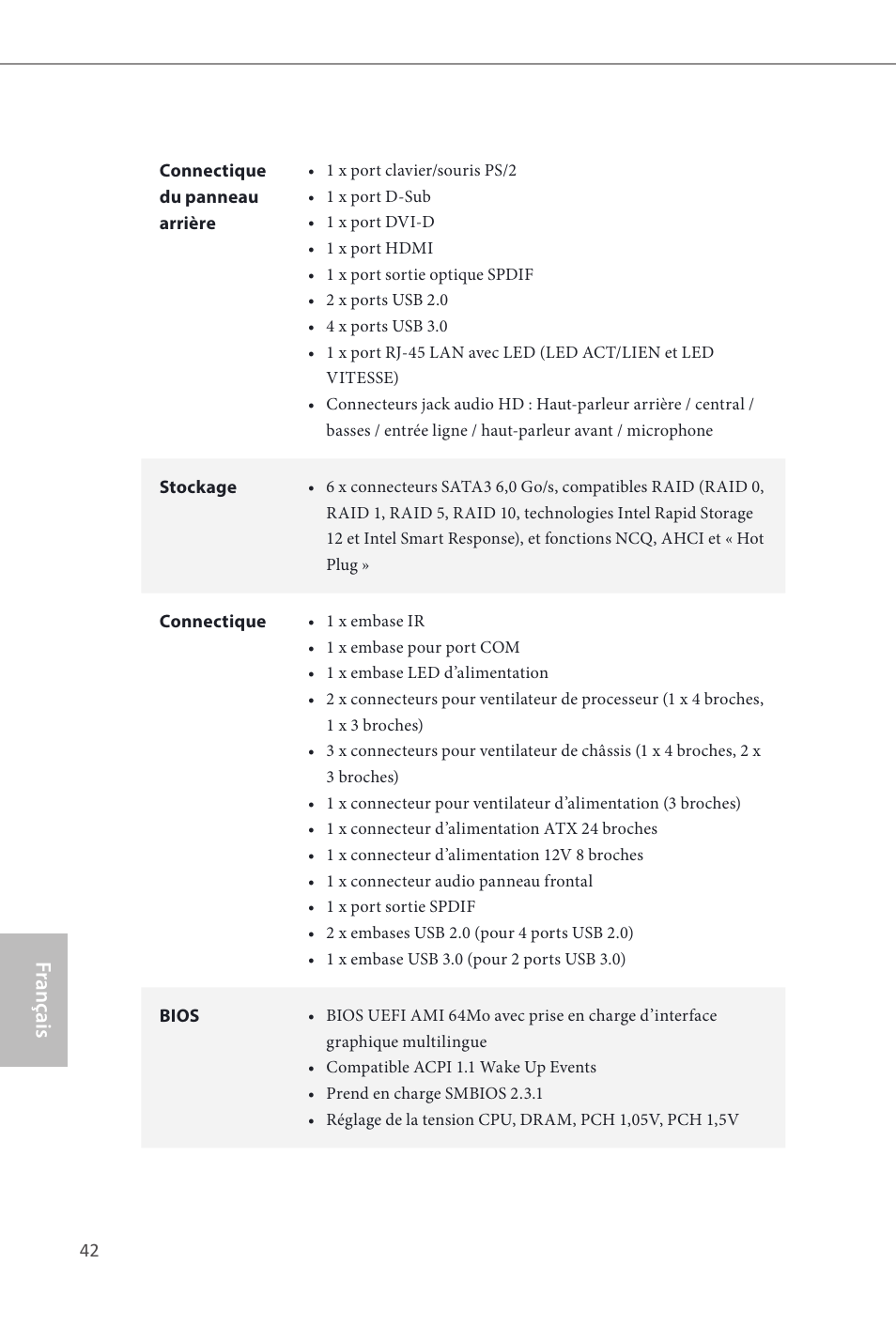 Fr ançais français | ASRock Z87 Extreme3 User Manual | Page 44 / 164