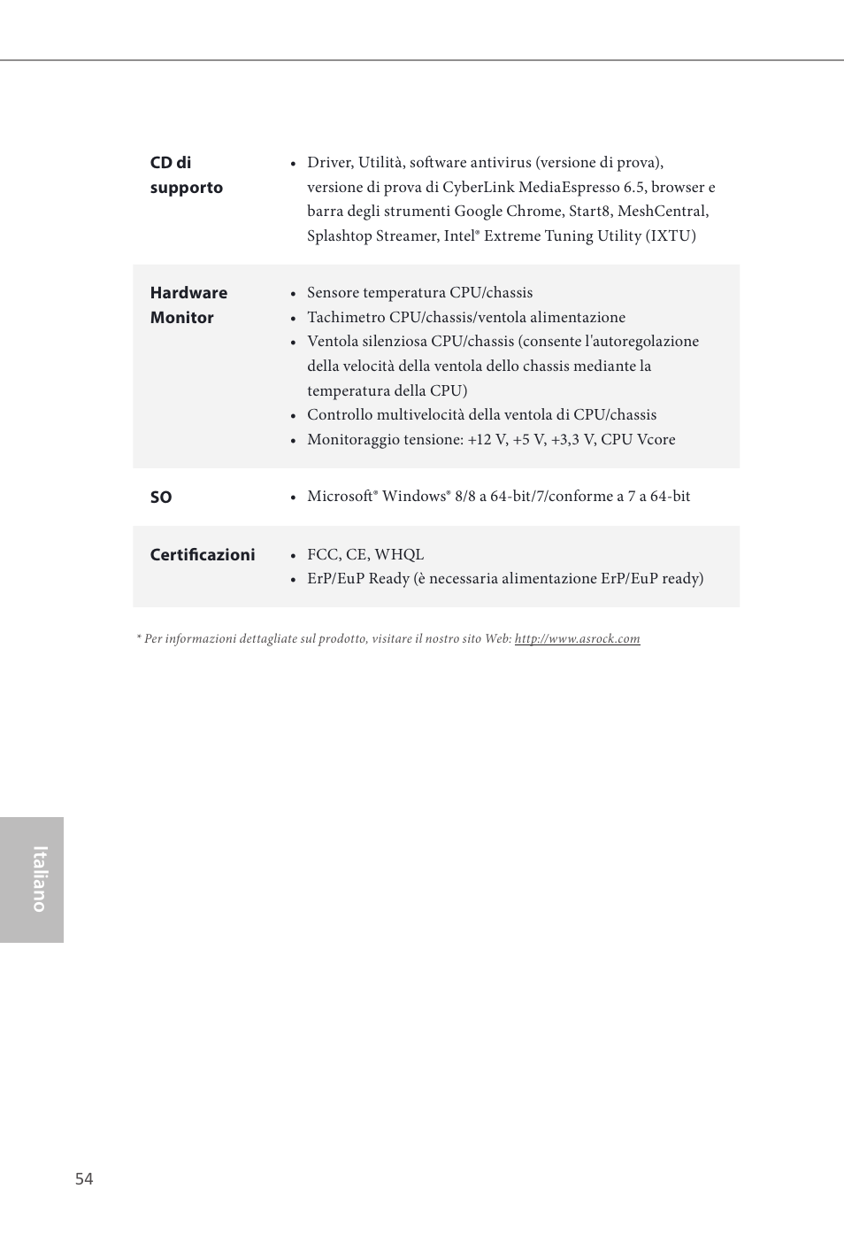 Italiano | ASRock Z87 Extreme3 User Manual | Page 56 / 164