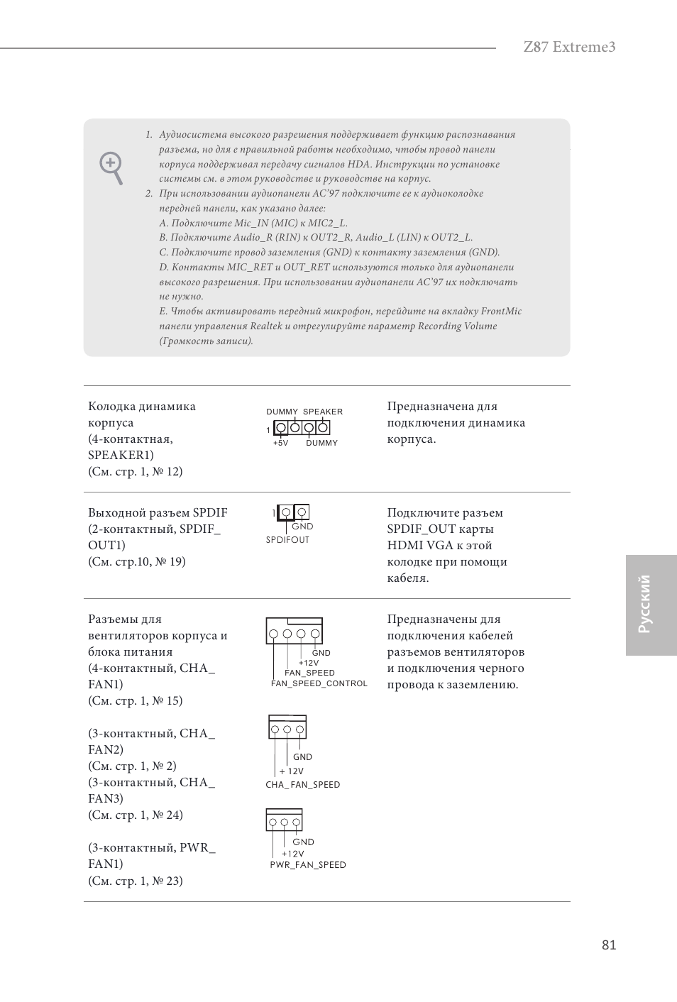 Z 8 7 extreme3, Ру сский | ASRock Z87 Extreme3 User Manual | Page 83 / 164