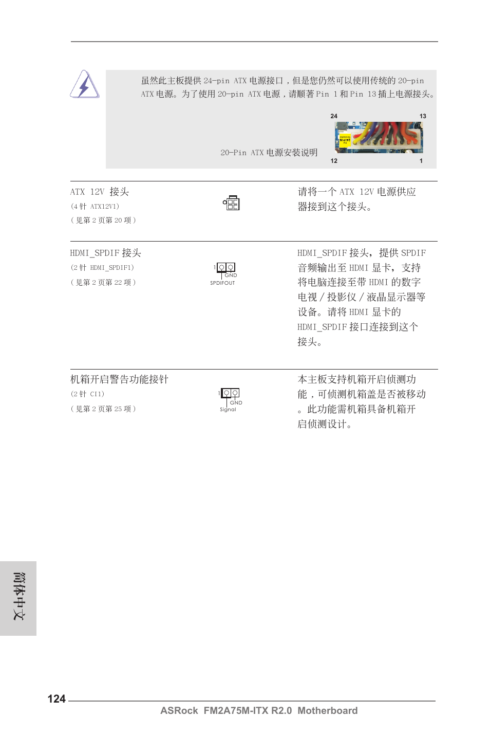 簡體中文 | ASRock FM2A75M-ITX R2.0 User Manual | Page 124 / 146