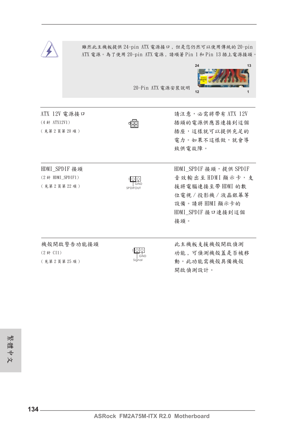 繁體中文 | ASRock FM2A75M-ITX R2.0 User Manual | Page 134 / 146